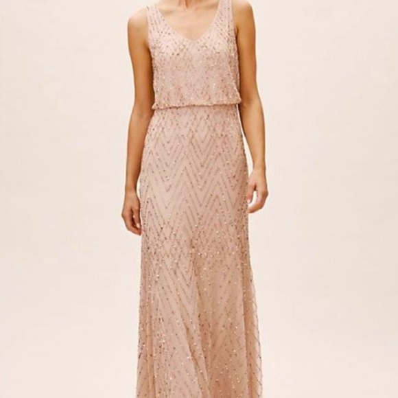 BHLDN Dresses & Skirts - BHLDN blush sequin dress